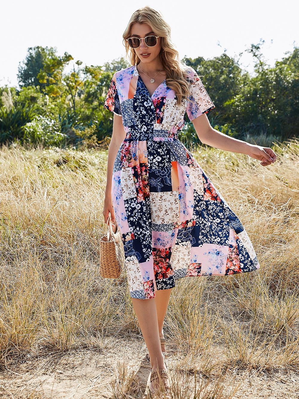 KATHY | ELEGANTE ZOMERJURK MET PRINT