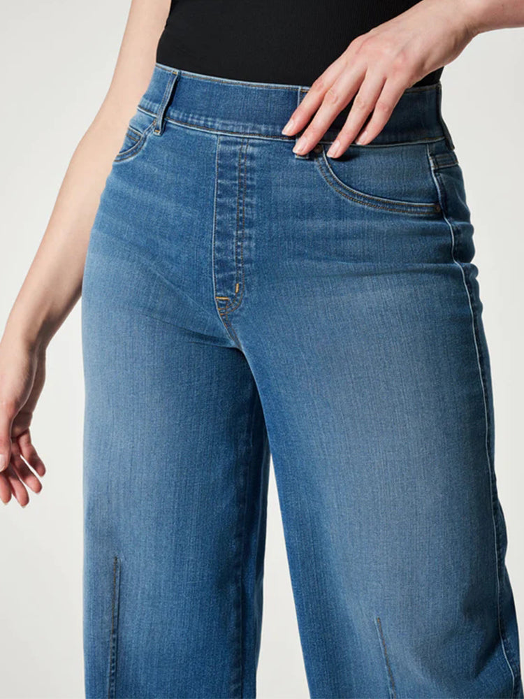 Ghislaine - Pull-On Wijde Benen Jeans