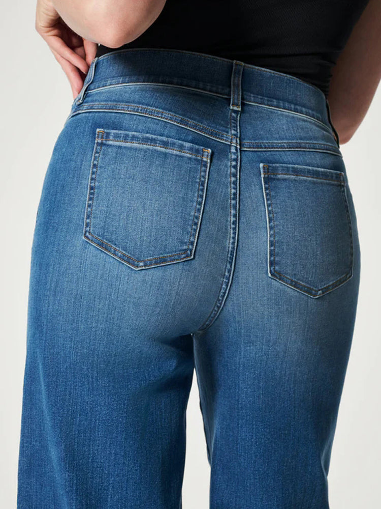 Ghislaine - Pull-On Wijde Benen Jeans