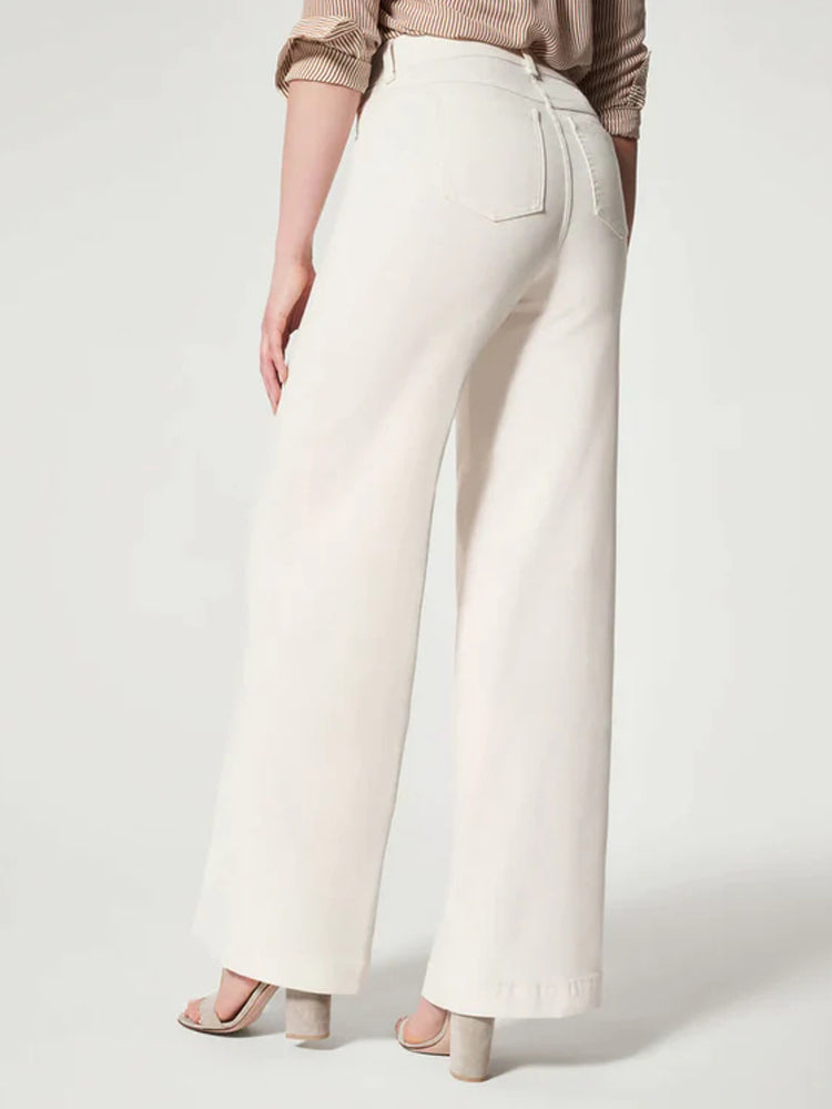 Ghislaine - Pull-On Wijde Benen Jeans