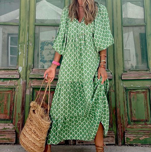 SONALA | ZOMERSE MAXI JURK IN BOHEMIAN STIJL