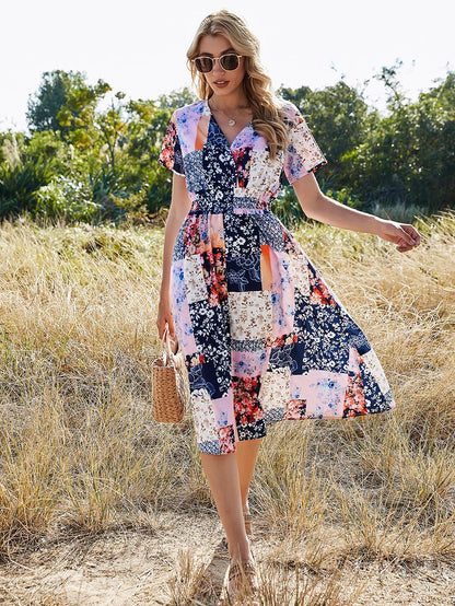 KATHY | ELEGANTE ZOMERJURK MET PRINT