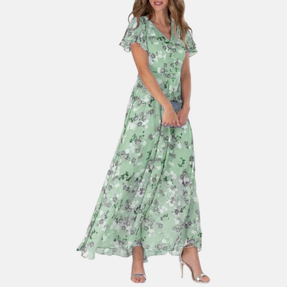 Jeannette - Elegante Bloemenprint Jurk