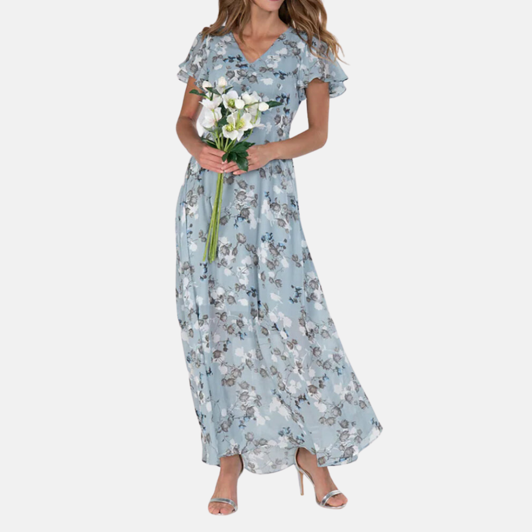 Jeannette - Elegante Bloemenprint Jurk