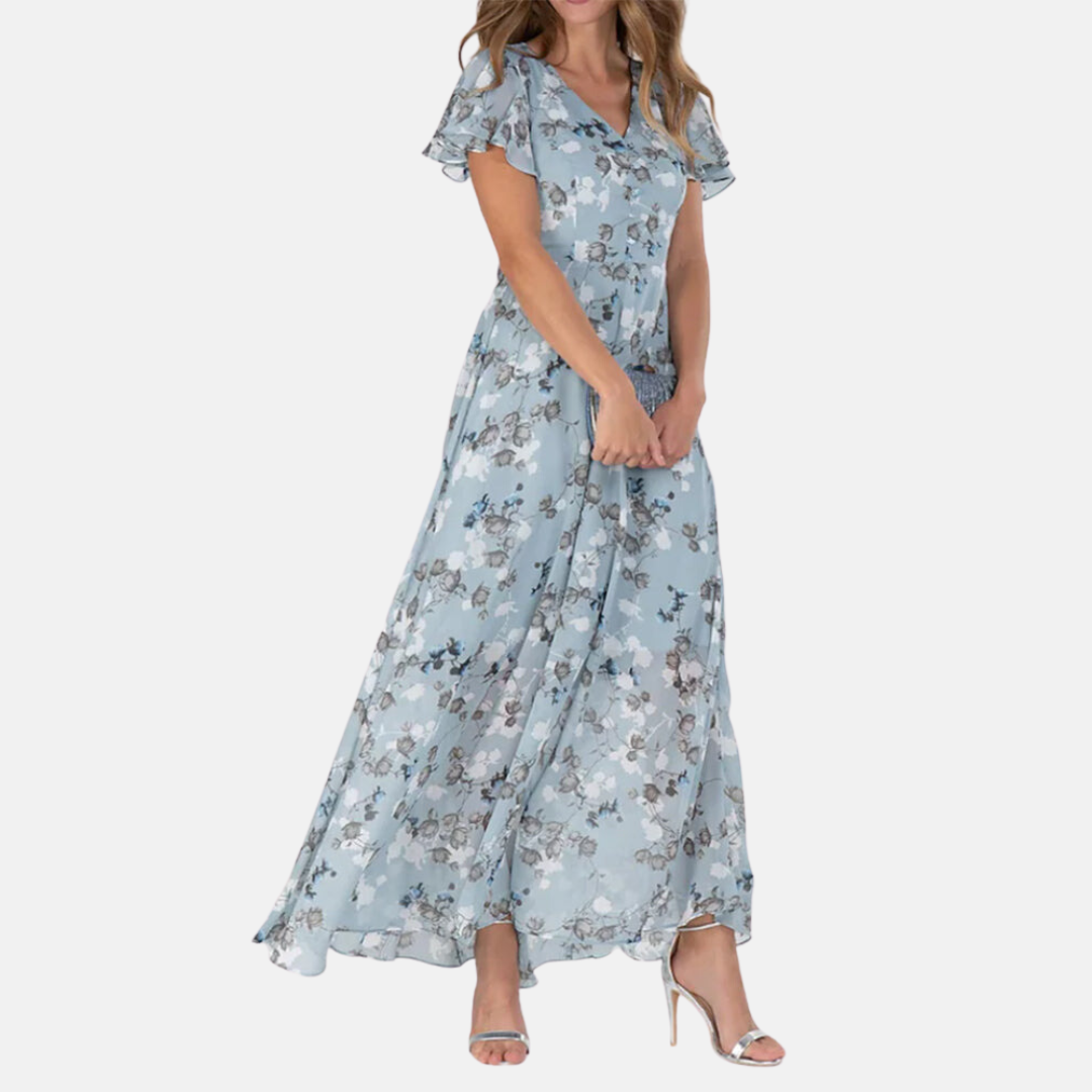 Jeannette - Elegante Bloemenprint Jurk